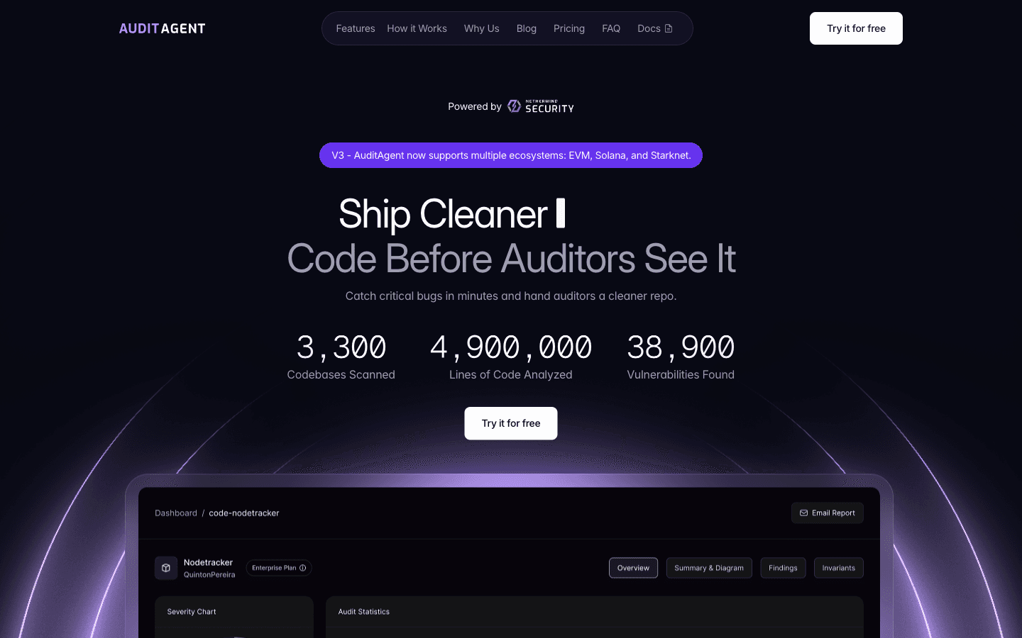 AuditAgent application UI